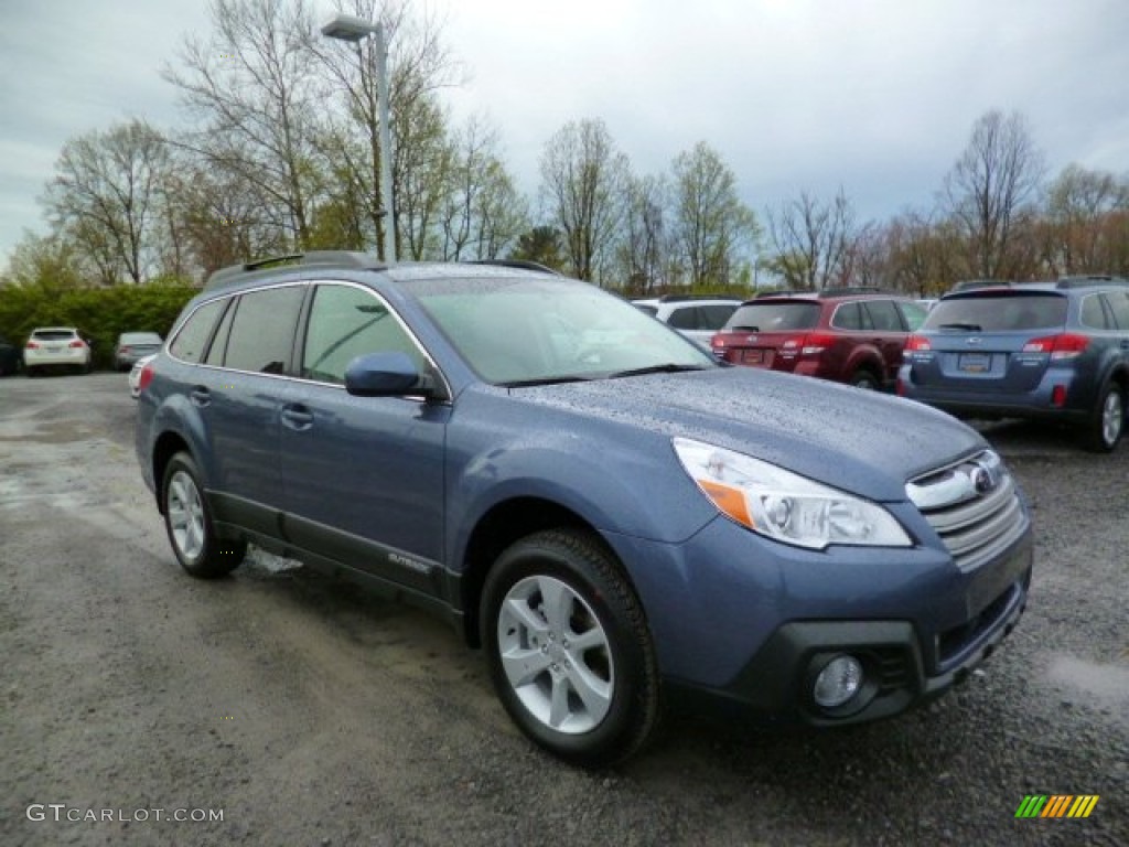 2014 Outback 2.5i Premium - Twilight Blue Metallic / Ivory photo #1