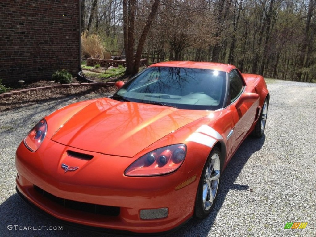 Inferno Orange Metallic 2012 Chevrolet Corvette Grand Sport Coupe Exterior Photo #92972903