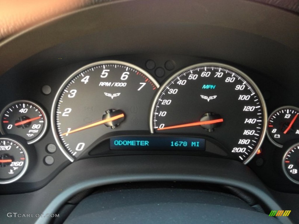 2012 Chevrolet Corvette Grand Sport Coupe Gauges Photo #92973101