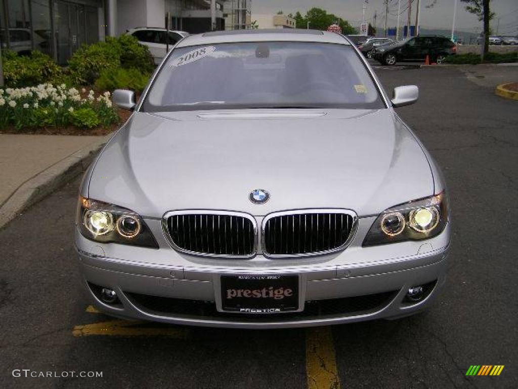 2008 7 Series 750Li Sedan - Titanium Silver Metallic / Black photo #18