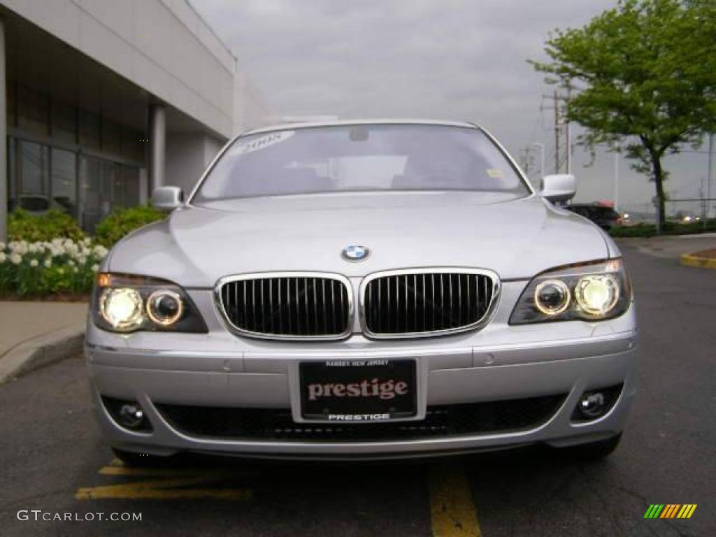 2008 7 Series 750Li Sedan - Titanium Silver Metallic / Black photo #19
