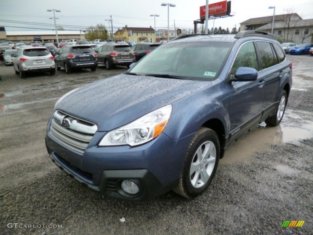 2014 Outback 2.5i Premium - Twilight Blue Metallic / Ivory photo #3