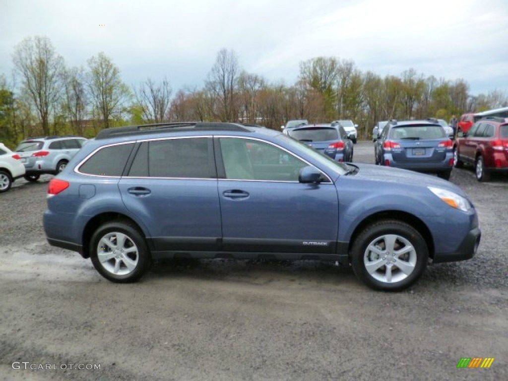 2014 Outback 2.5i Premium - Twilight Blue Metallic / Ivory photo #6