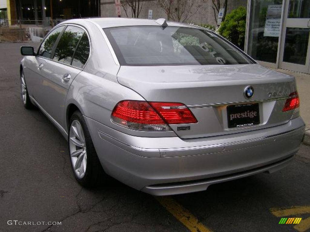 2008 7 Series 750Li Sedan - Titanium Silver Metallic / Black photo #22