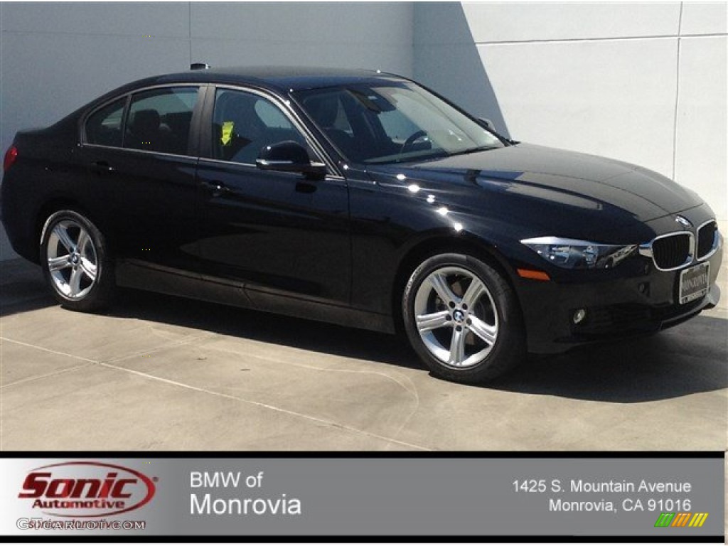 2014 3 Series 328i Sedan - Jet Black / Black photo #1