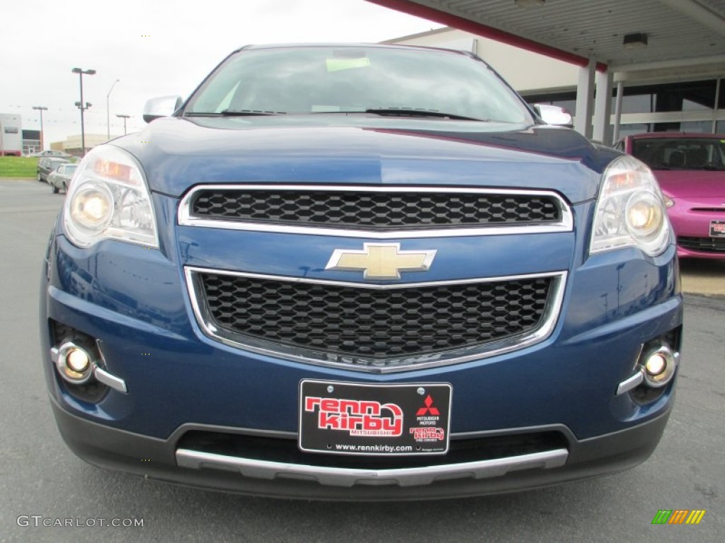 2010 Equinox LTZ - Navy Blue Metallic / Jet Black/Light Titanium photo #2