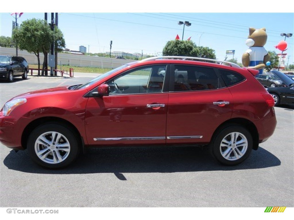 2013 Rogue S - Cayenne Red / Black photo #4