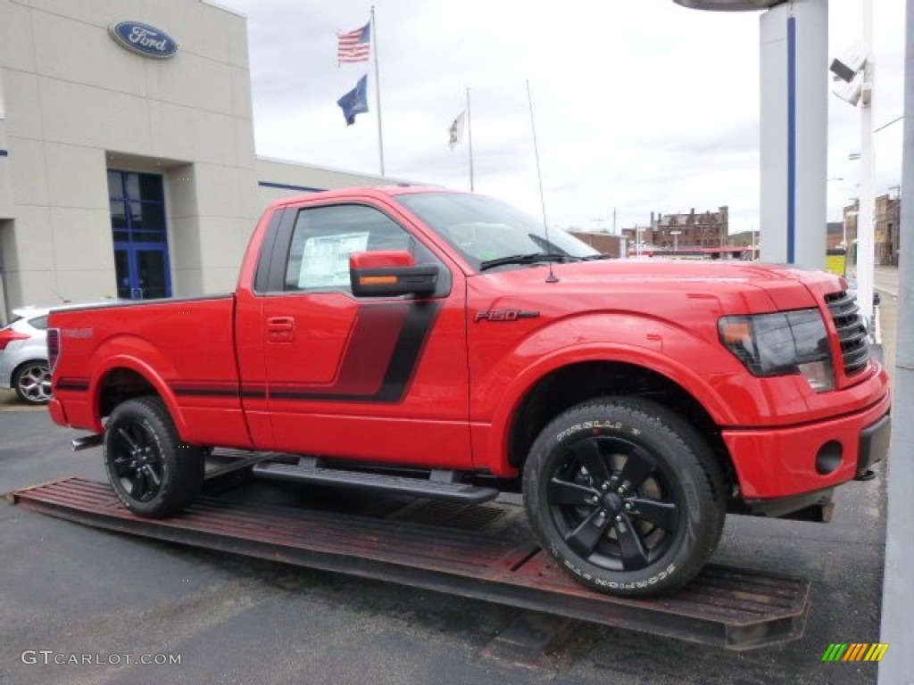 2014 F150 FX4 Tremor Regular Cab 4x4 - Race Red / FX Appearance Black Leather/Alcantara photo #2