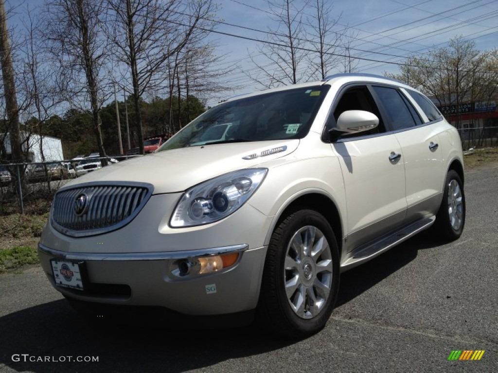 2010 Enclave CXL AWD - White Diamond Tricoat / Cashmere/Cocoa photo #1