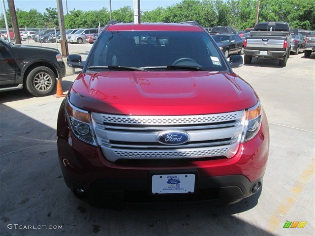 2014 Explorer XLT - Ruby Red / Charcoal Black photo #7