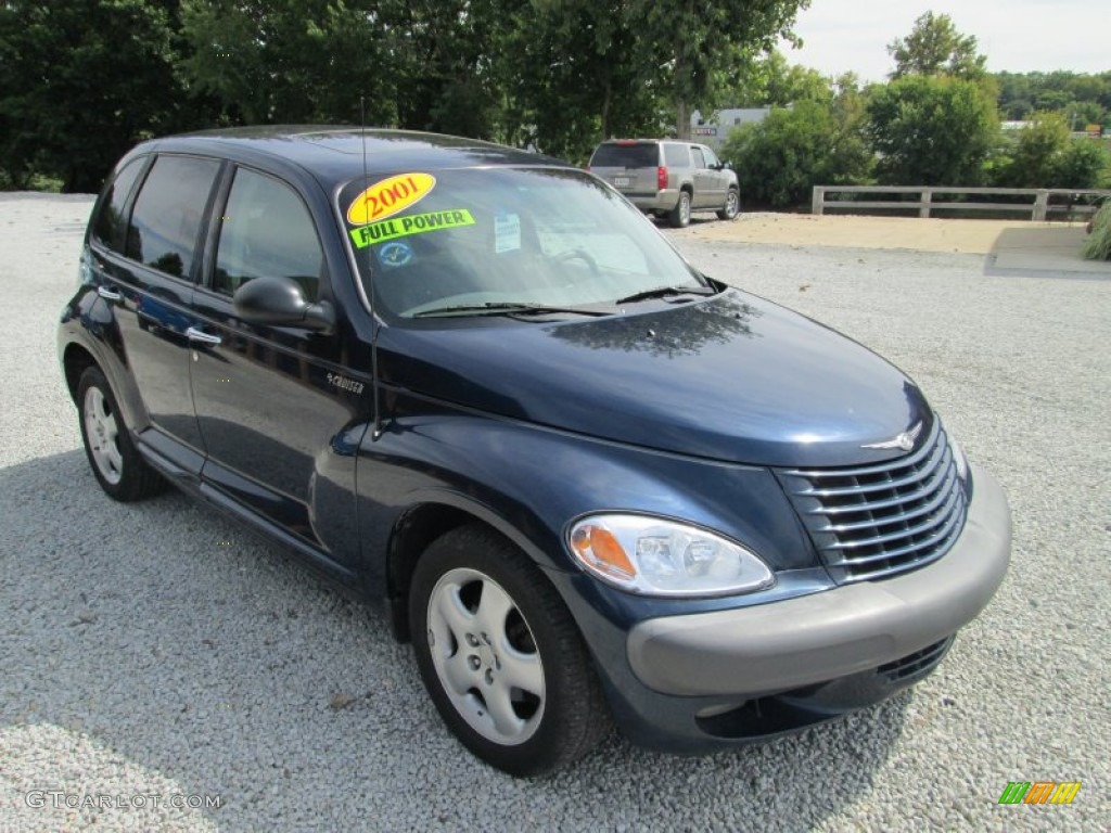 2001 PT Cruiser Limited - Patriot Blue Pearl / Taupe/Pearl Beige photo #4
