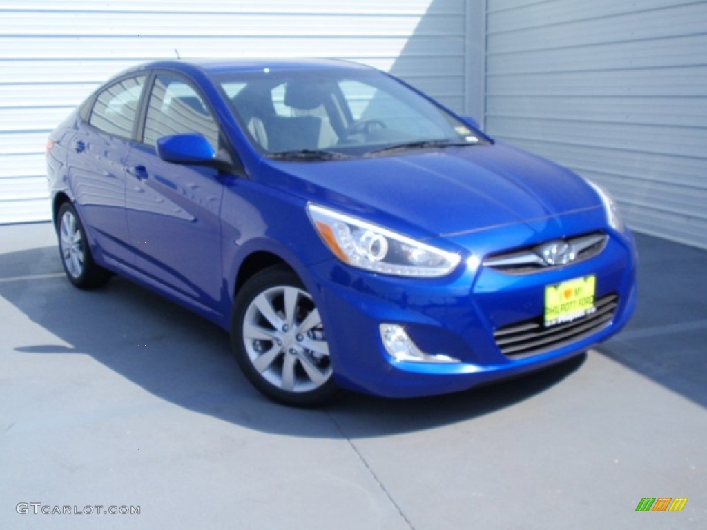 Marathon Blue Hyundai Accent