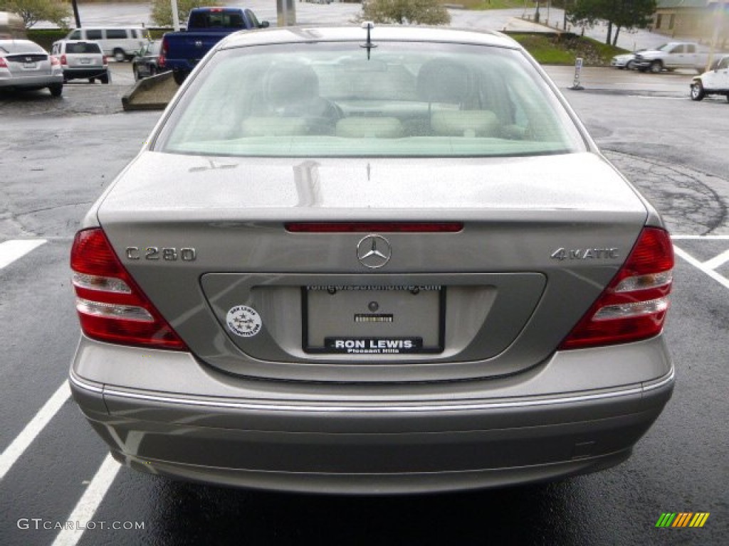 2007 C 280 4Matic Luxury - Pewter Metallic / Stone photo #4