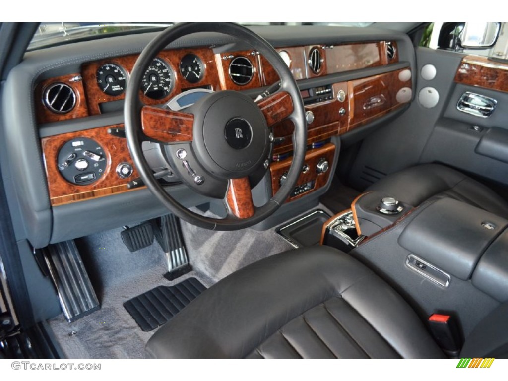 Black Interior 2007 Rolls-Royce Phantom Standard Phantom Model Photo #92987669