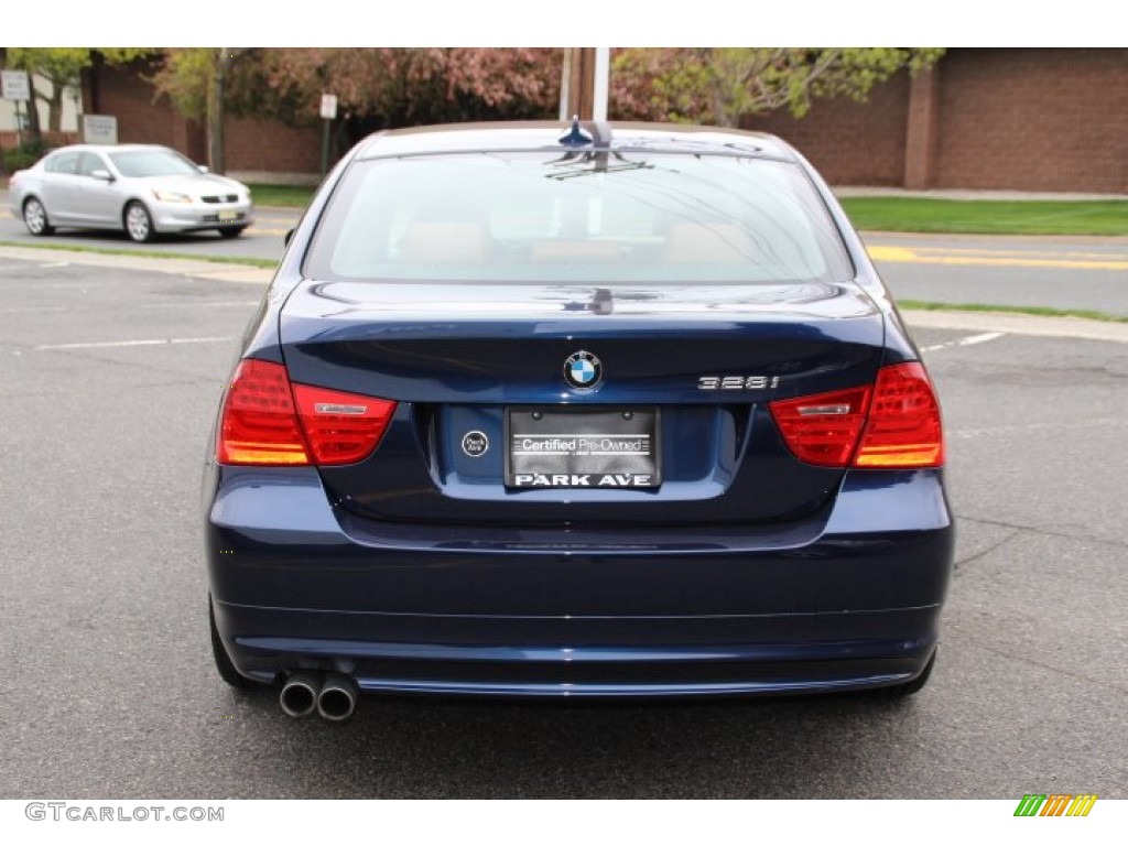 2011 3 Series 328i xDrive Sedan - Deep Sea Blue Metallic / Saddle Brown Dakota Leather photo #4