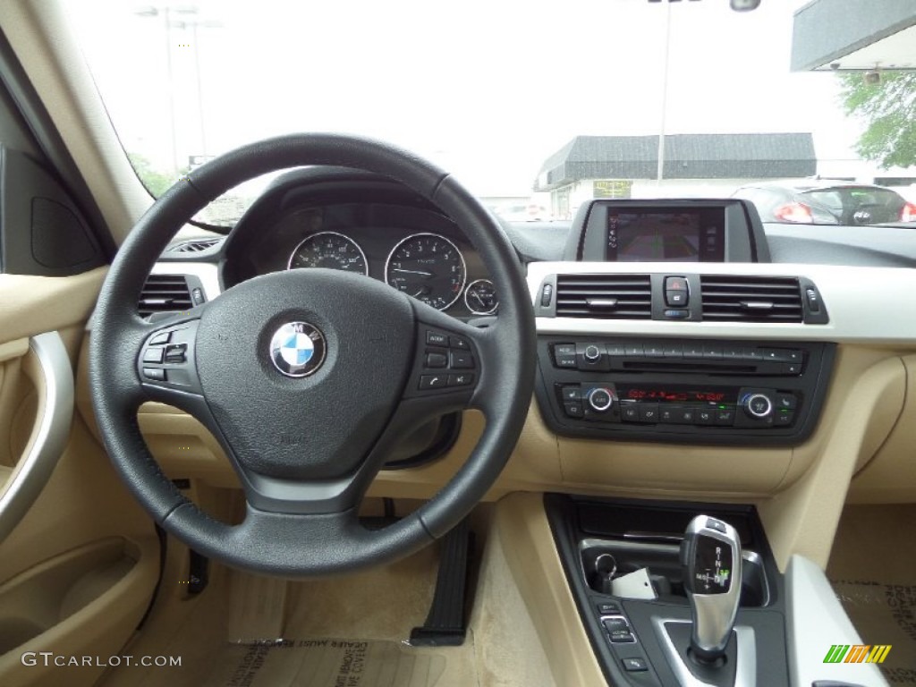 2013 3 Series 320i Sedan - Alpine White / Venetian Beige photo #15