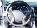 2014 Hyundai Sonata Gray Interior Steering Wheel Photo