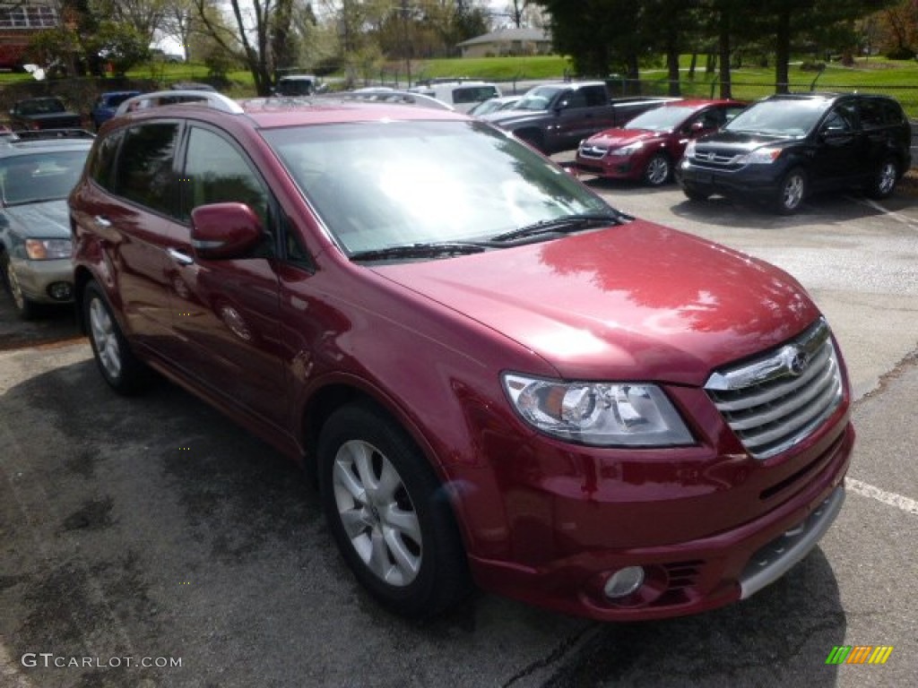 2010 Tribeca 3.6R Touring - Ruby Red Pearl / Desert Beige photo #1