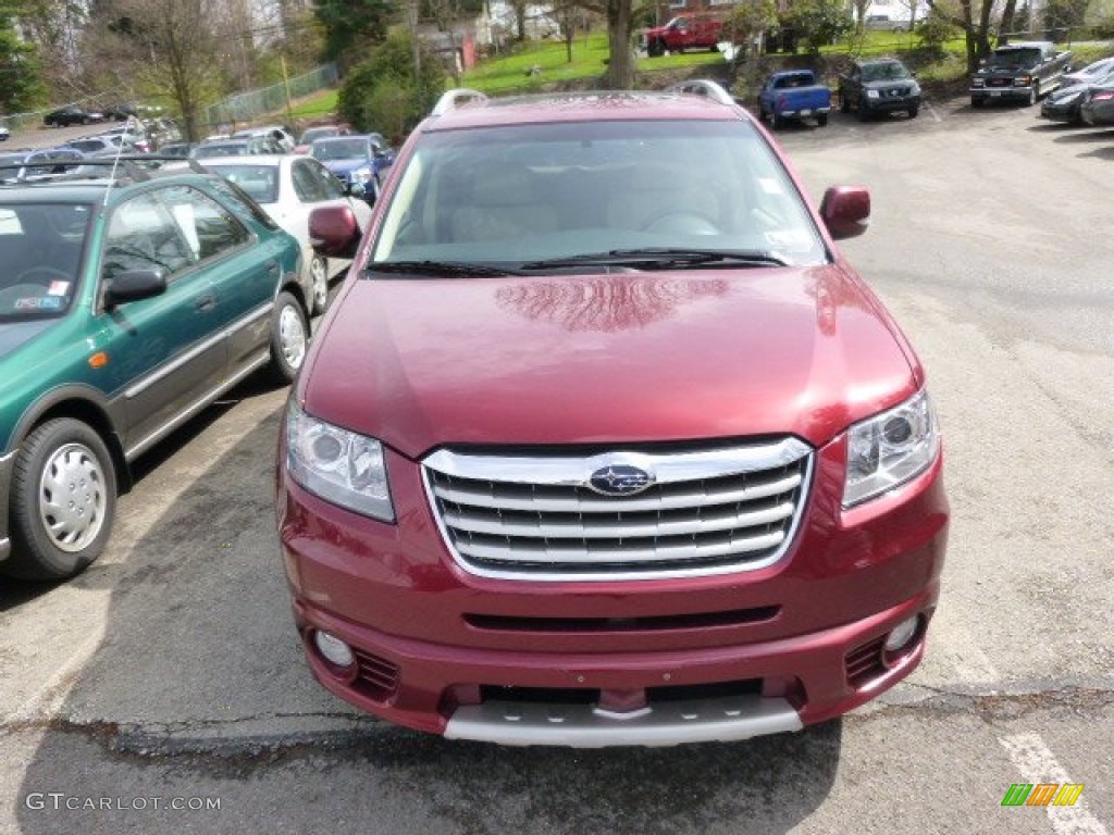 2010 Tribeca 3.6R Touring - Ruby Red Pearl / Desert Beige photo #2