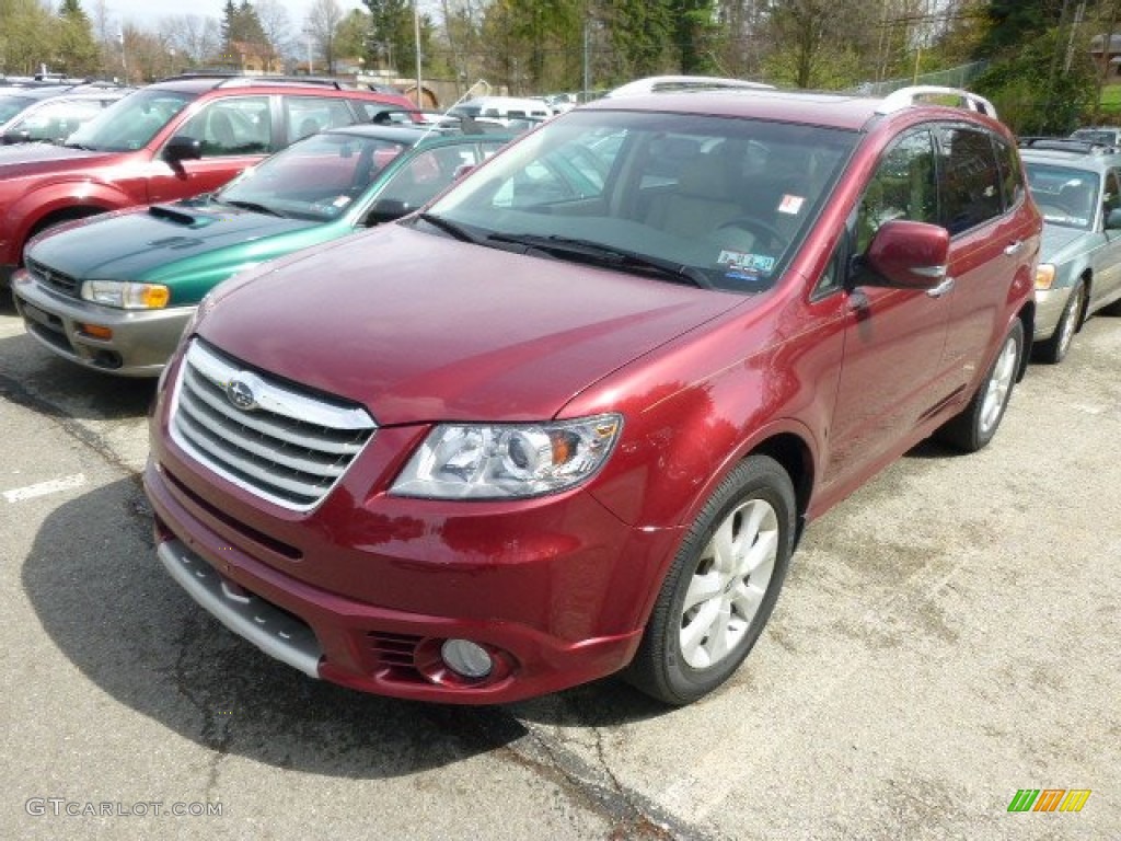 2010 Tribeca 3.6R Touring - Ruby Red Pearl / Desert Beige photo #3