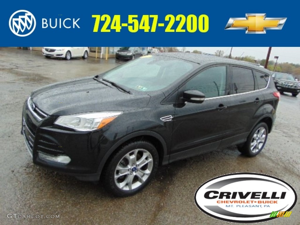 2013 Escape SEL 1.6L EcoBoost 4WD - Tuxedo Black Metallic / Charcoal Black photo #1