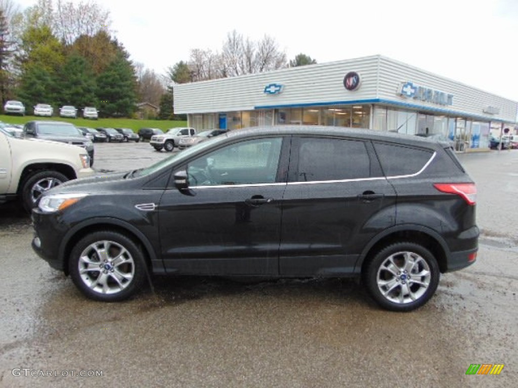 2013 Escape SEL 1.6L EcoBoost 4WD - Tuxedo Black Metallic / Charcoal Black photo #2