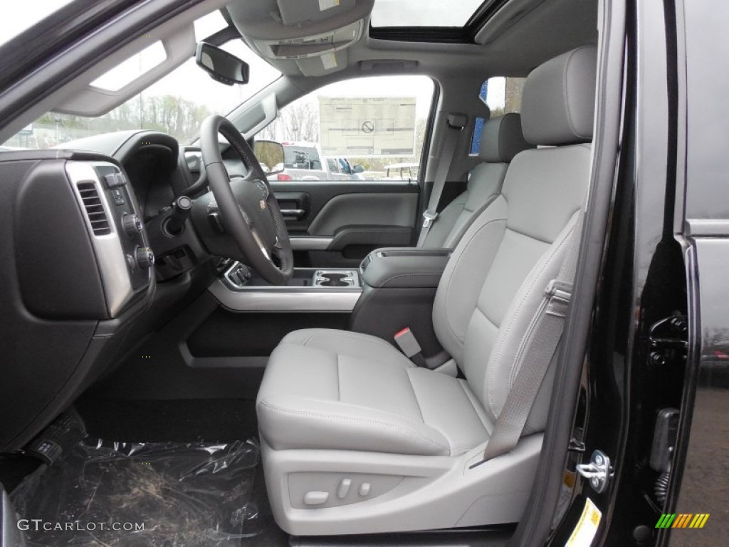 Jet Black Dark Ash Interior 2015 Chevrolet Silverado 2500hd