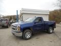 2014 Blue Topaz Metallic Chevrolet Silverado 1500 WT Regular Cab 4x4  photo #1