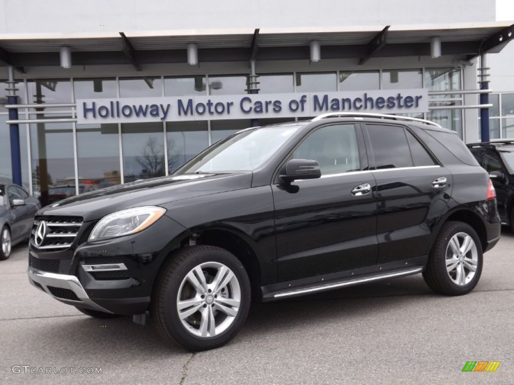 2014 ML 350 4Matic - Black / Almond Beige photo #1