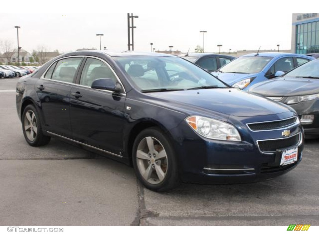 2008 Malibu LT Sedan - Imperial Blue Metallic / Titanium Gray photo #2