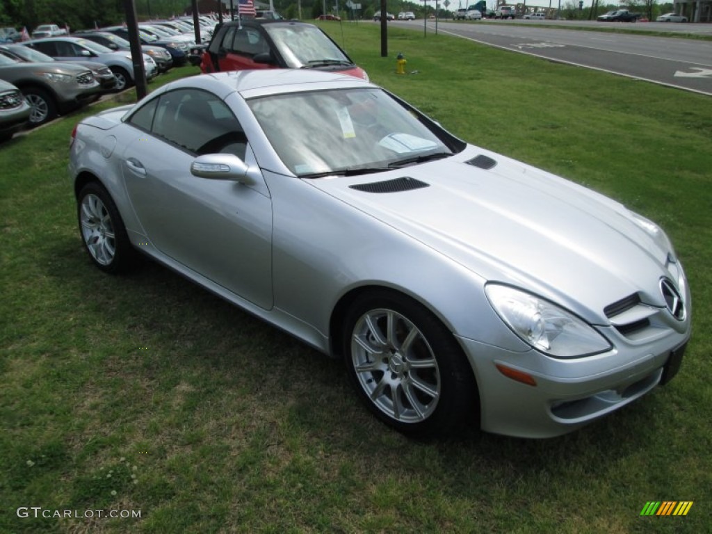 Iridium Silver Metallic 2007 Mercedes-Benz SLK 350 Roadster Exterior Photo #92997991