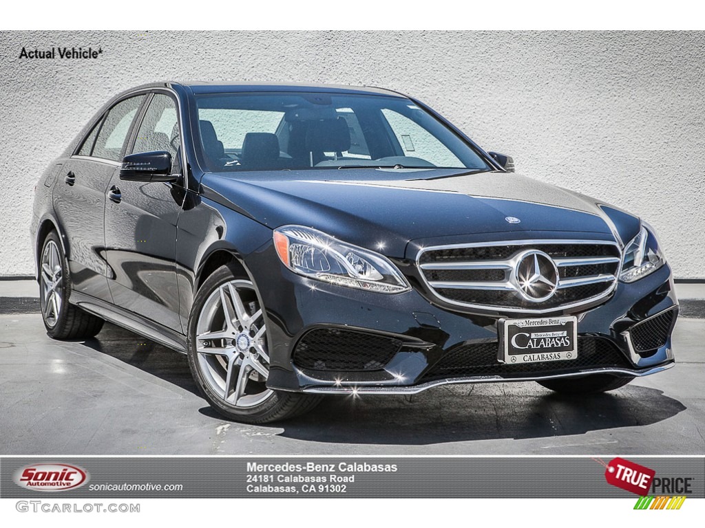 2014 E 350 Sport Sedan - Black / Black photo #1
