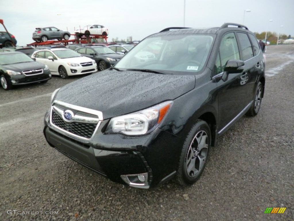 Crystal Black Silica 2015 Subaru Forester 2.0XT Touring Exterior Photo #93003874