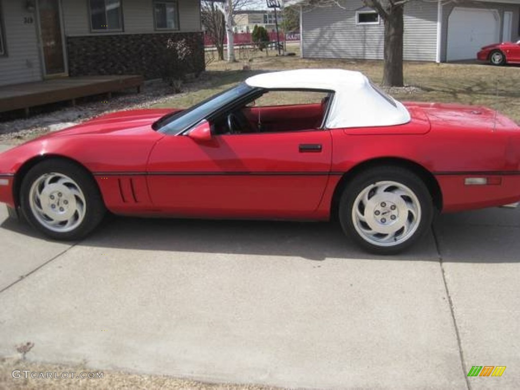 1990 Corvette Convertible - Bright Red / Red photo #1