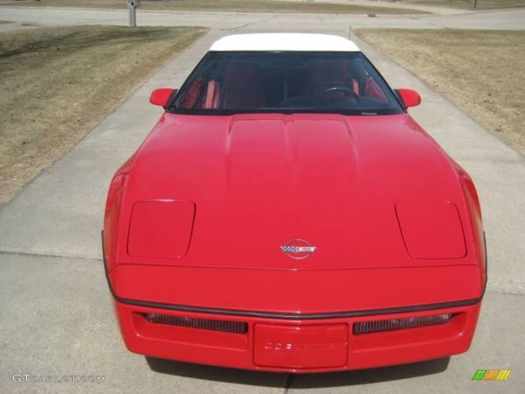 Bright Red 1990 Chevrolet Corvette Convertible Exterior Photo #93006768