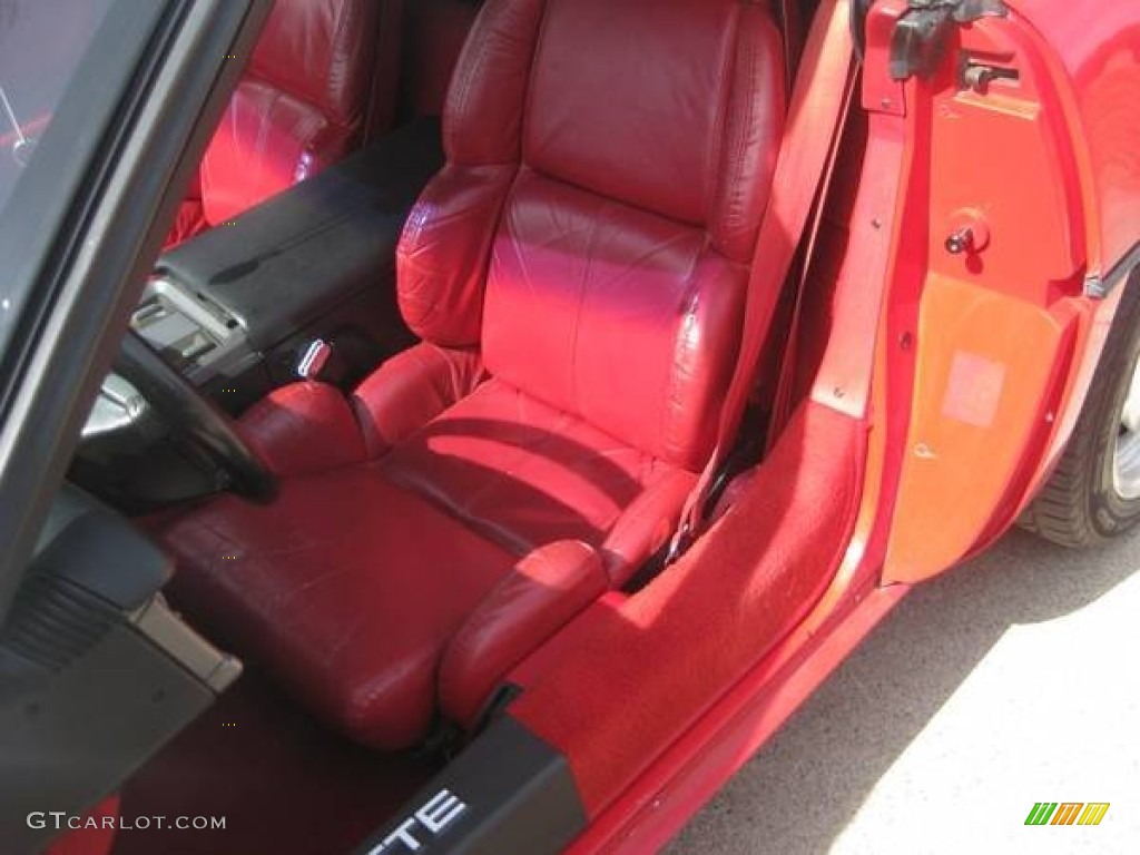 1990 Corvette Convertible - Bright Red / Red photo #8