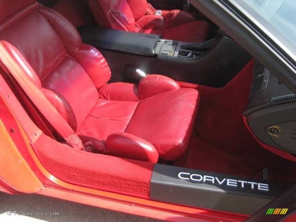 1990 Corvette Convertible - Bright Red / Red photo #9