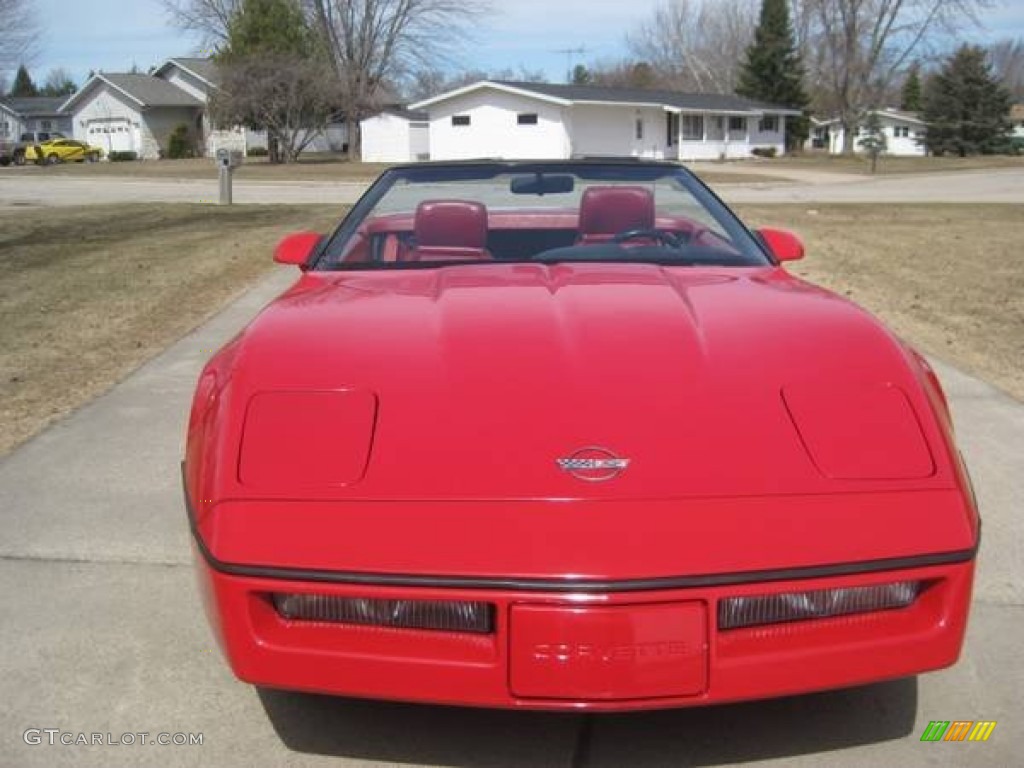 1990 Corvette Convertible - Bright Red / Red photo #11