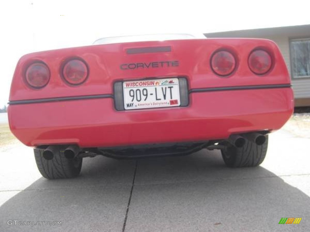 1990 Corvette Convertible - Bright Red / Red photo #12
