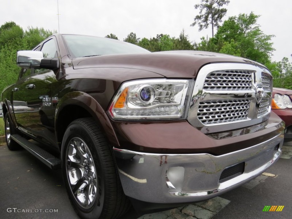 2014 1500 Laramie Crew Cab - Western Brown / Black photo #2