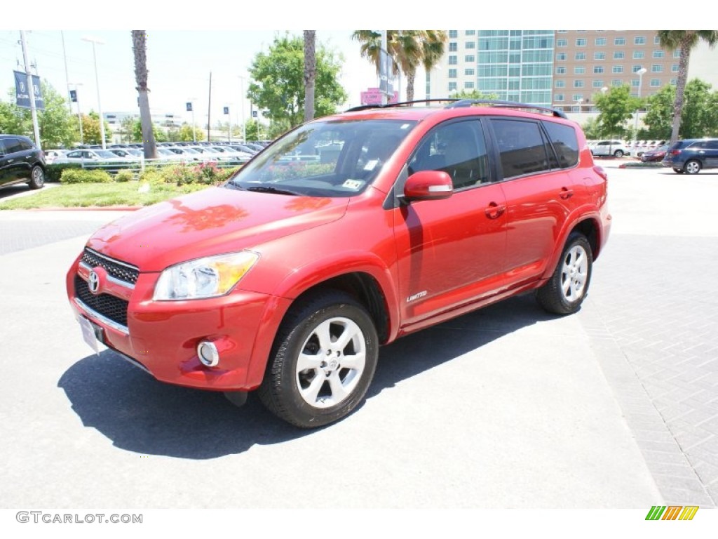 2010 RAV4 Limited 4WD - Barcelona Red Metallic / Sand Beige photo #2