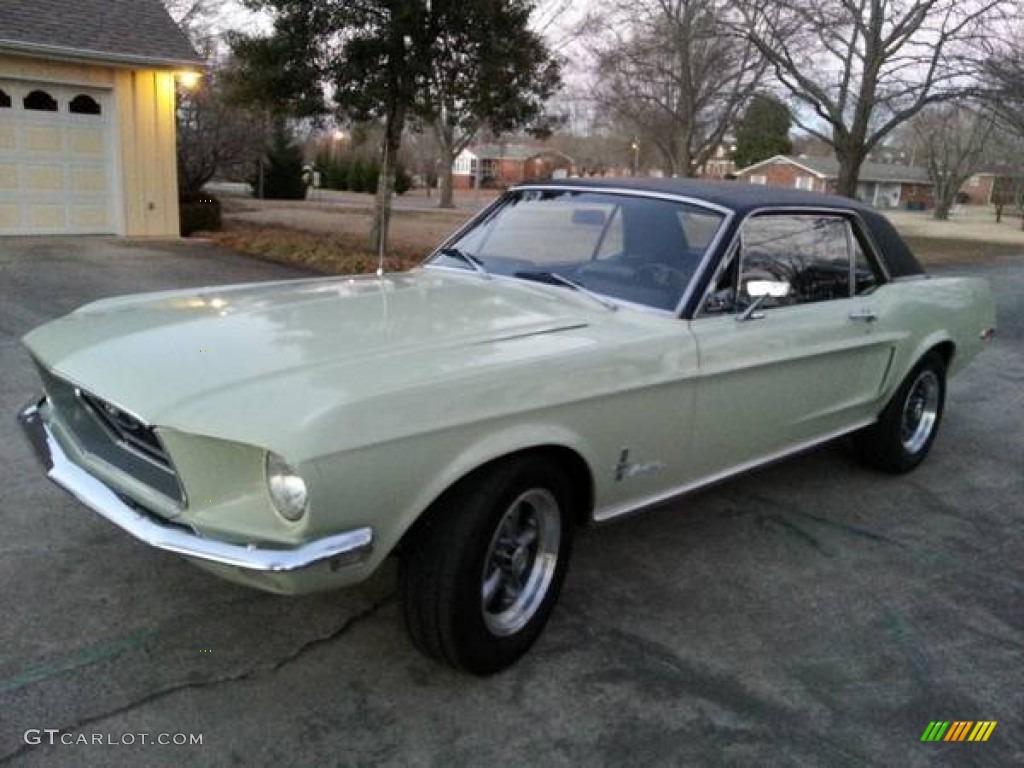 1968 Mustang Coupe - Seafoam Green / Black photo #1