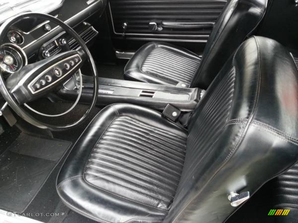 Black Interior 1968 Ford Mustang Coupe Photo #93007254