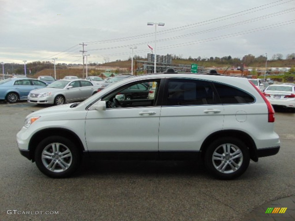 2010 CR-V EX-L AWD - Taffeta White / Gray photo #7