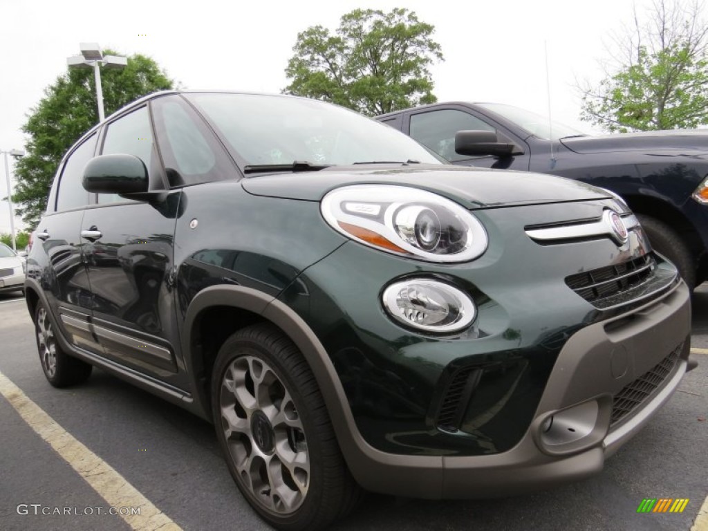 Verde Bosca Perla (Forest Green) 2014 Fiat 500L Trekking Exterior Photo #93008229