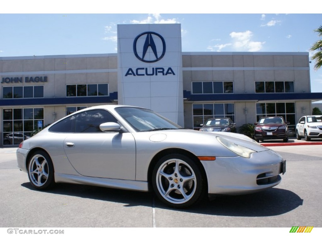 2003 911 Carrera Coupe - Polar Silver Metallic / Black photo #1