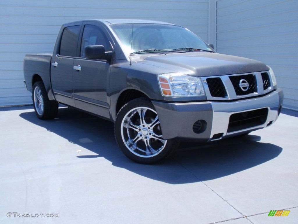 2006 Titan SE Crew Cab - Smoke Gray / Steel Gray photo #1