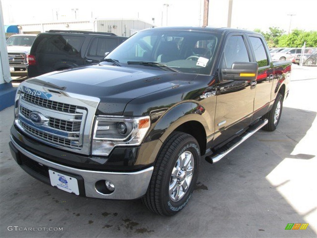 2014 F150 XLT SuperCrew - Tuxedo Black / Steel Grey photo #1