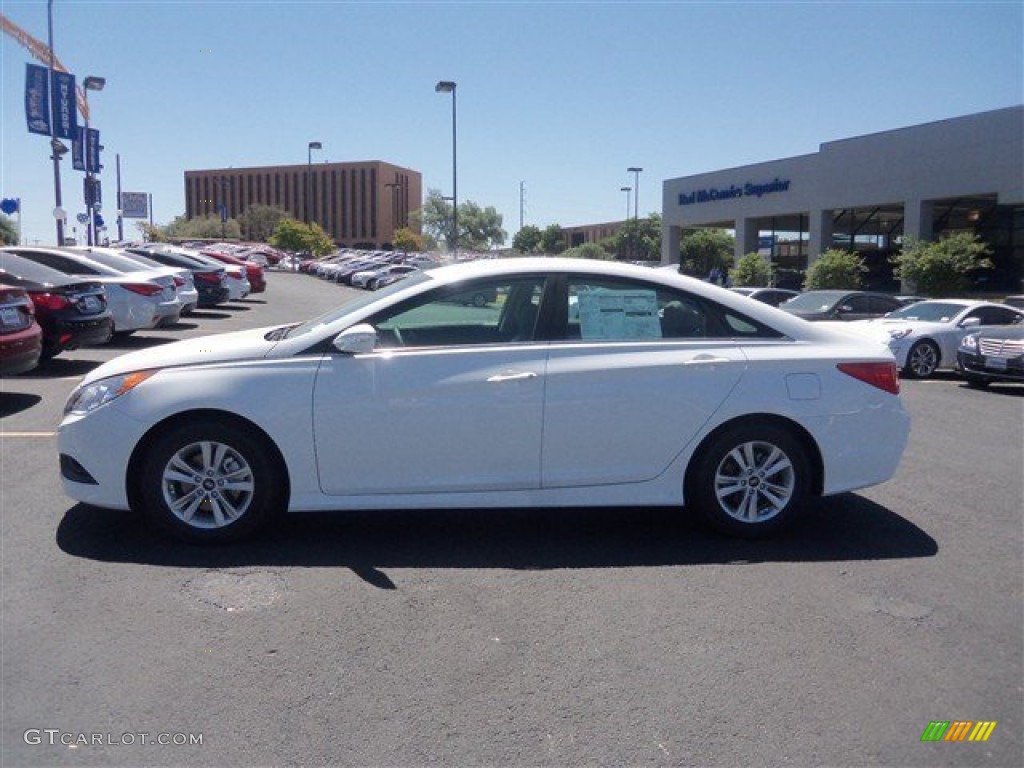 2014 Sonata GLS - Pearl White / Gray photo #3