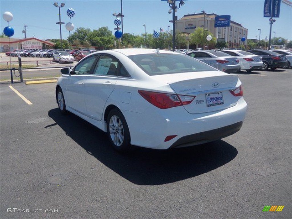 2014 Sonata GLS - Pearl White / Gray photo #4